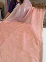 Tissue Organza party wear saree/PE92