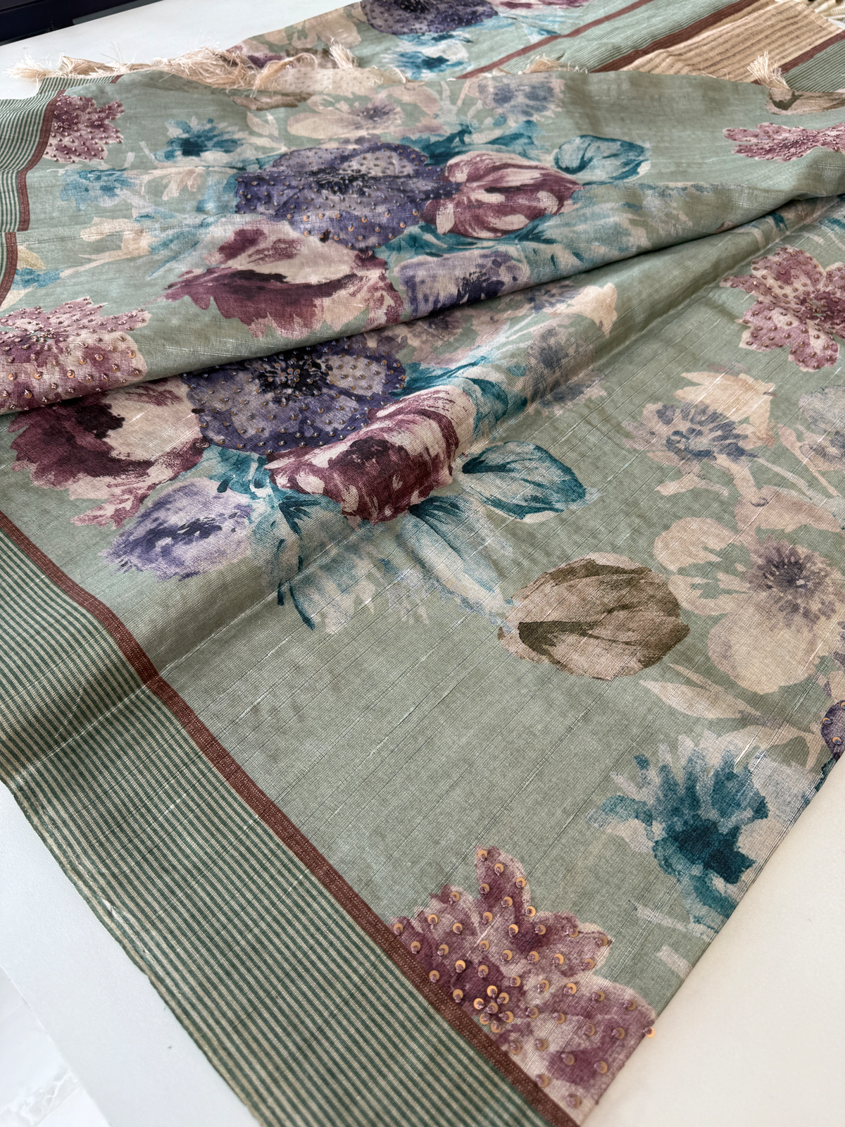 Soft semi Tussar saree/ 4965