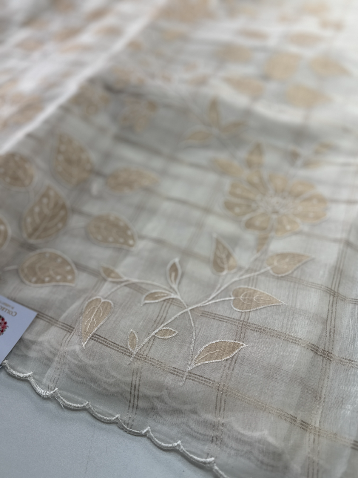 Chanderi cotton saree/ 114EFS