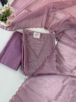 Unstitched Tissue Organza Salwar Set / S1252