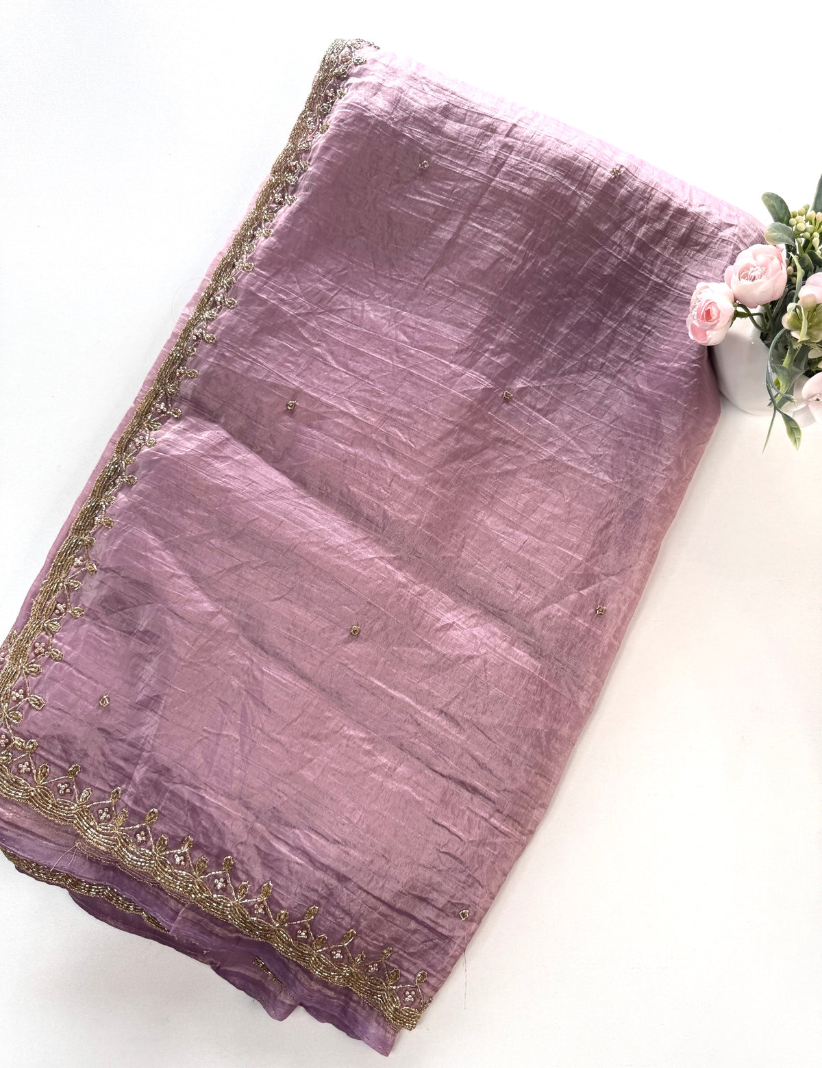 Crushed Organza Saree/ AP871