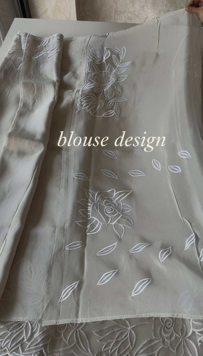 Premium Georgette tissue blend organza/ MC437