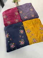 Premium Chanderi unstitched salwar set /NC116