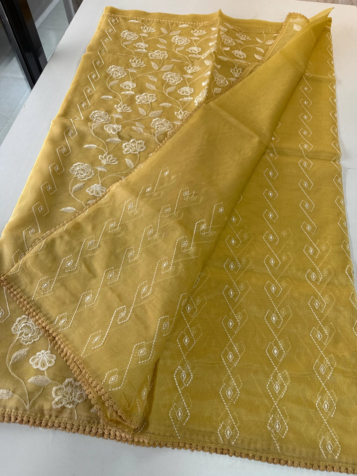 Chanderi Tissue saree/ D110