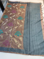 Soft Semi Tussar Saree/ D249