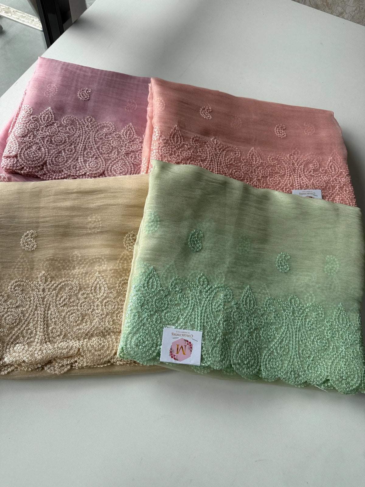 Shimmer crushed georgette/D14874