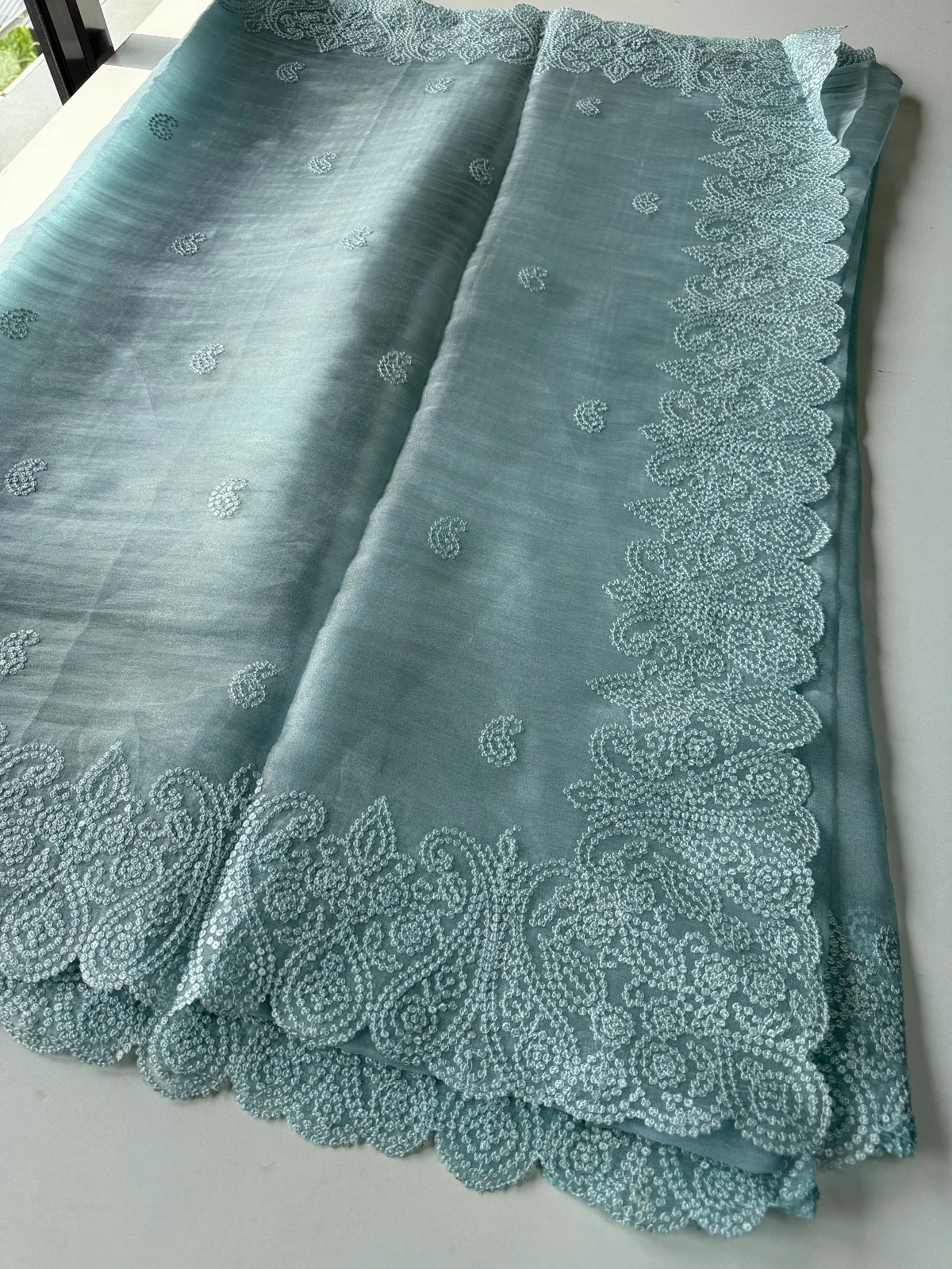 Shimmer crushed georgette/D14874