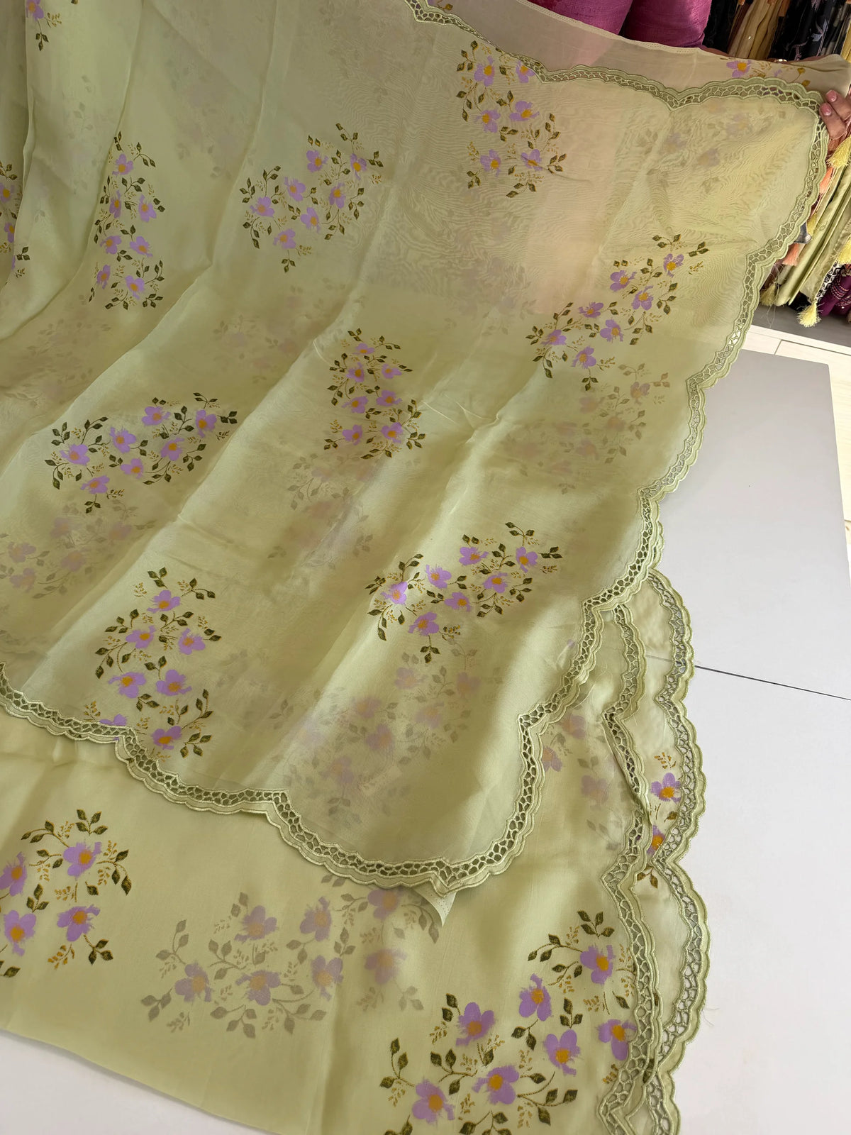 Viscous organza saree/ SA005