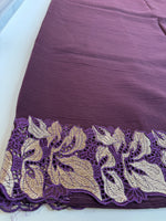 Crushed Crape Saree/ CW526
