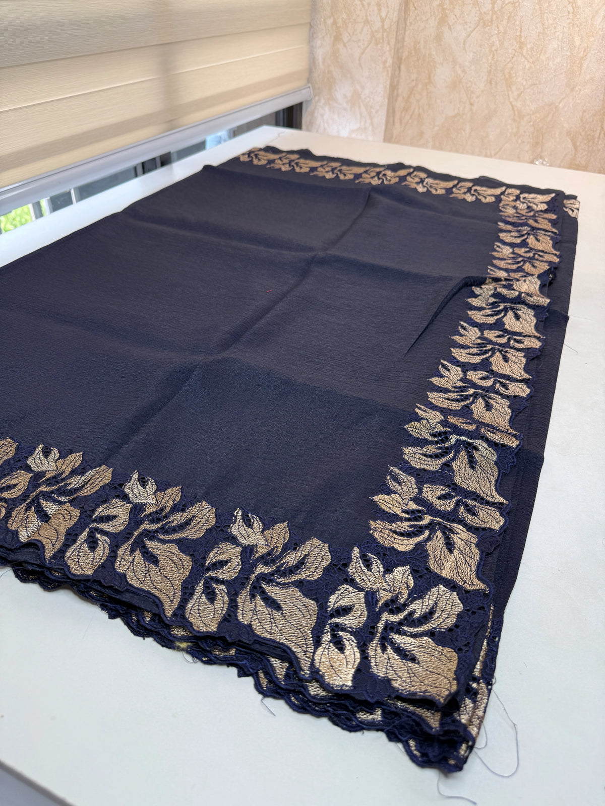 Crushed Crape Saree/ CW526