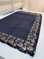 Crushed Crape Saree/ CW526
