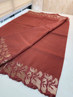 Crushed Crape Saree/ CW526