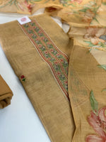 Linen Tissue blend unstitched salwar set / SU13