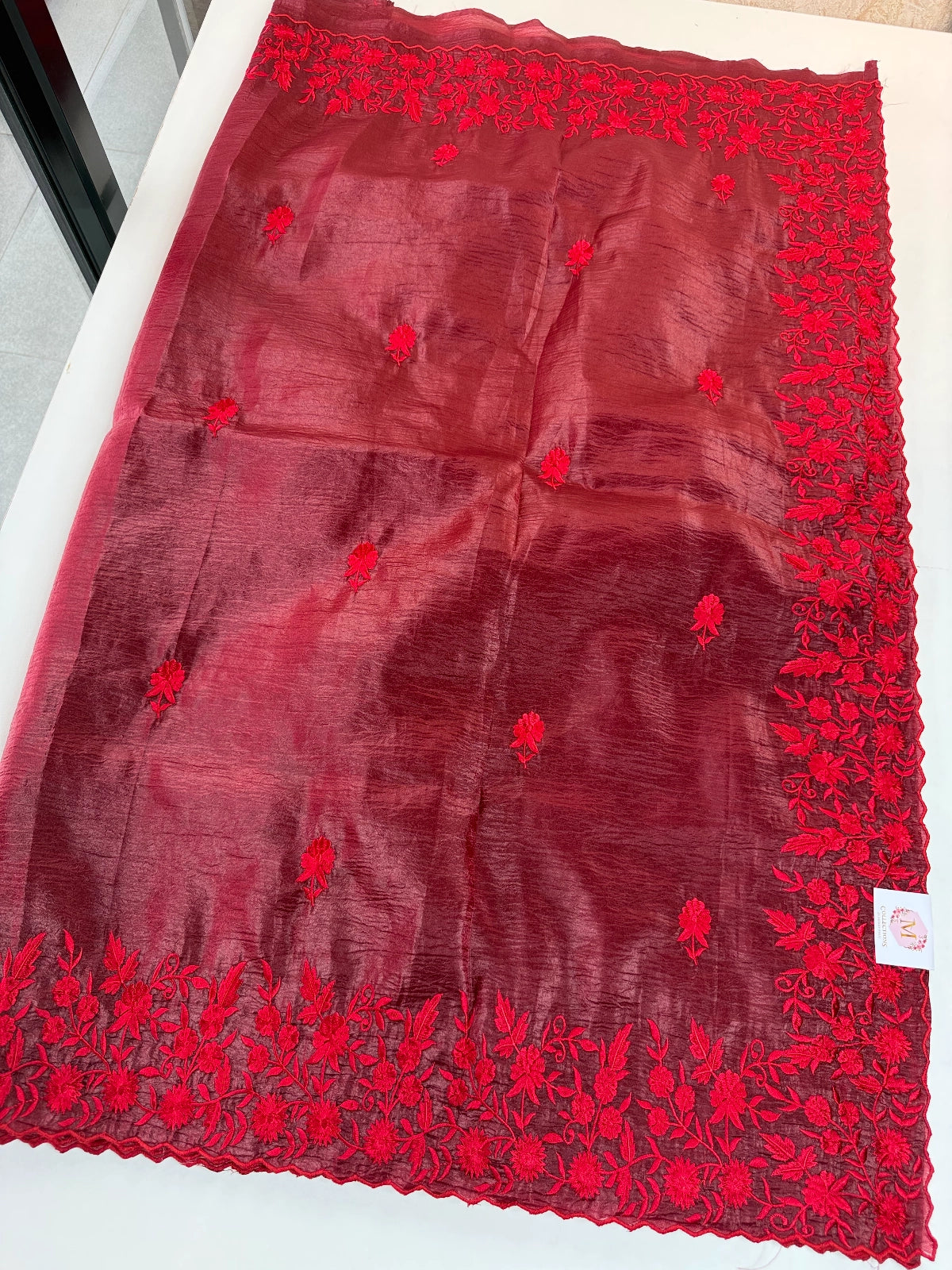Crushed Crape Saree / SA3WD