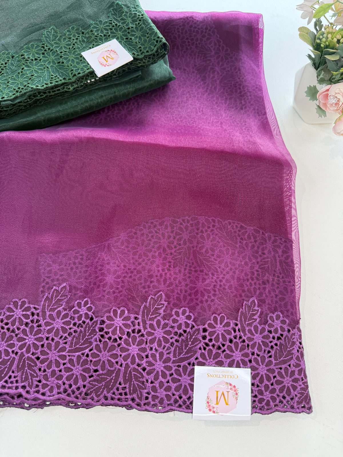Glass Organza Saree / 199B