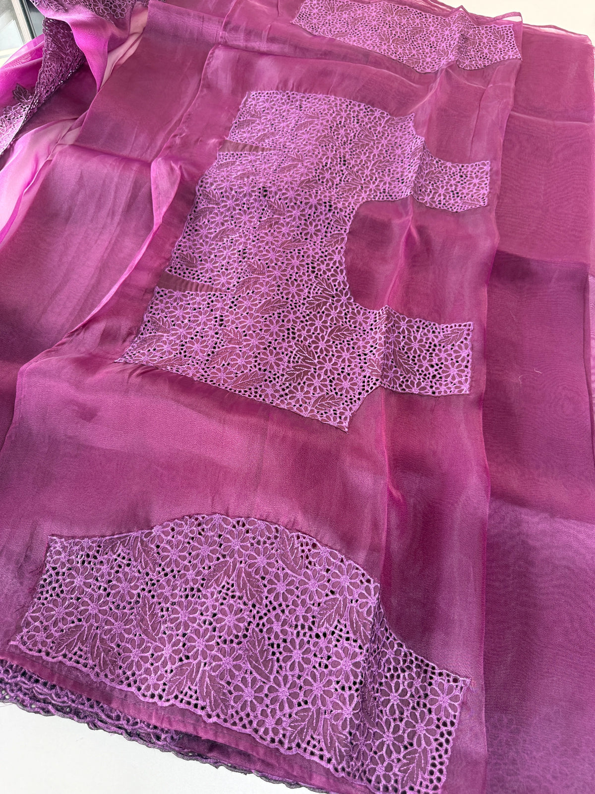 Glass Organza Saree / 199B