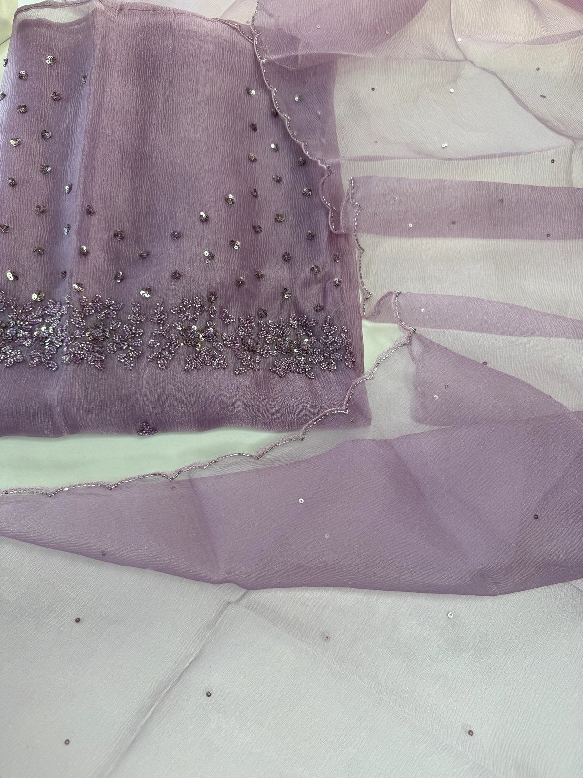 Crushed Tissue unstitched salwar set /298B