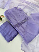 Crushed Tissue unstitched salwar set /298B