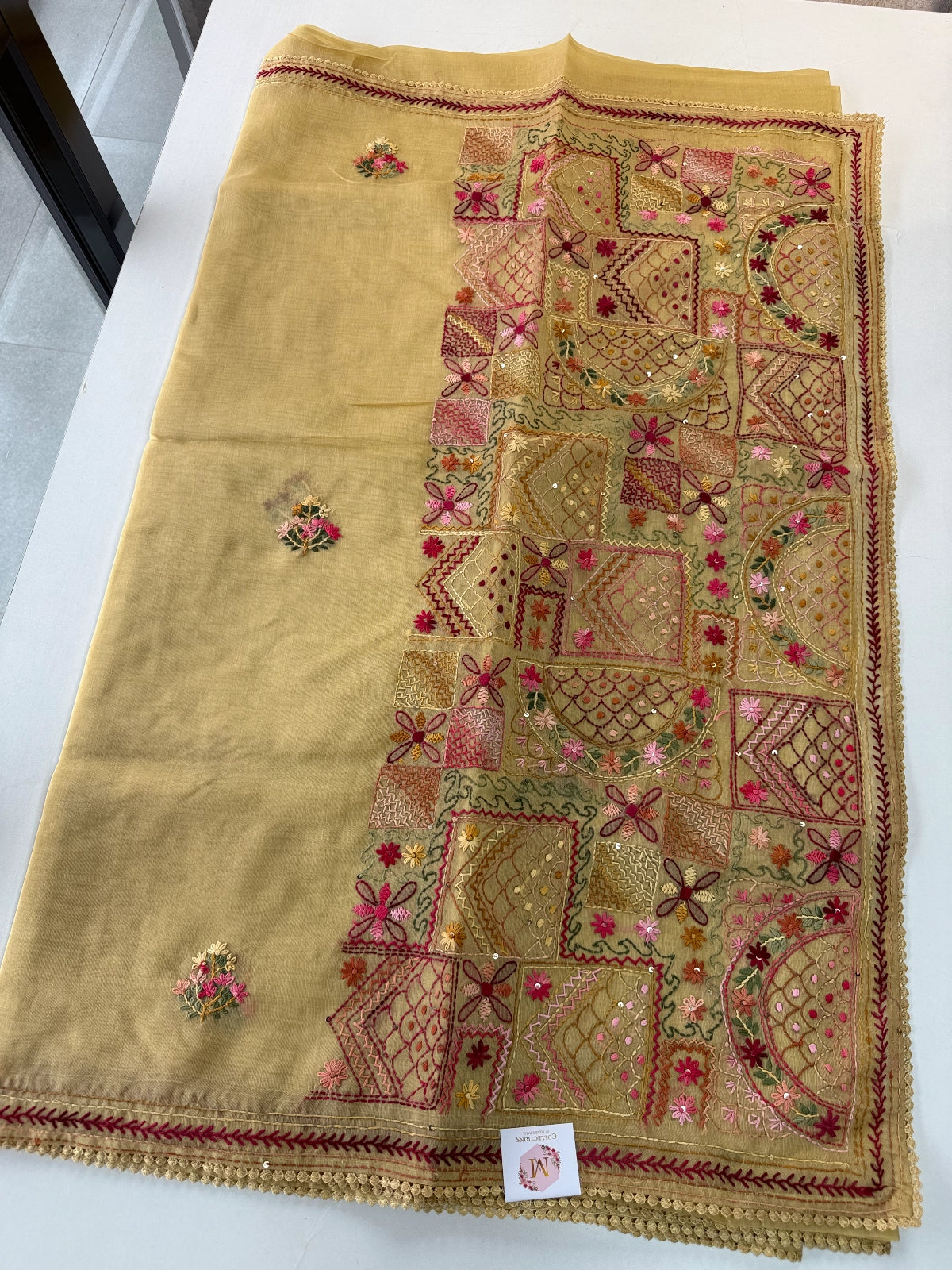 Chanderi Tissue blend Saree / 3921