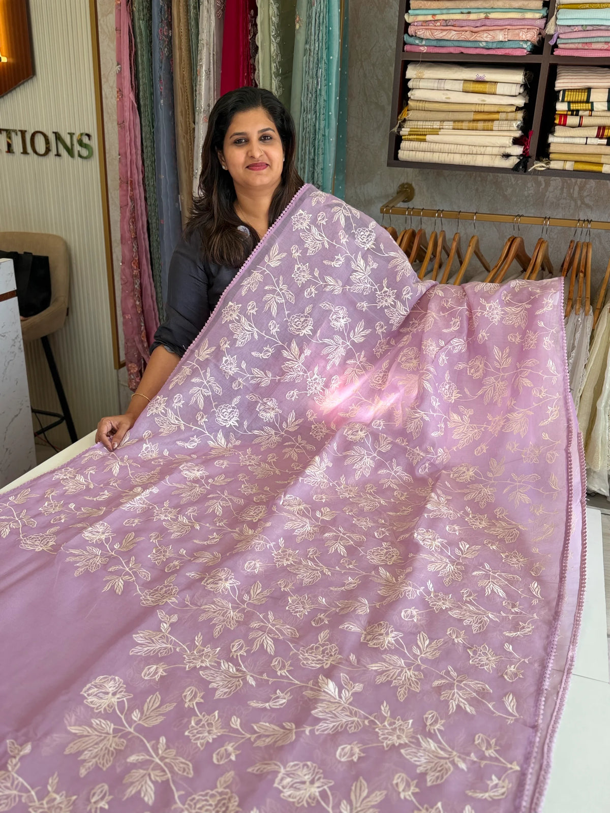 Premium blended Chanderi saree/ SRA50