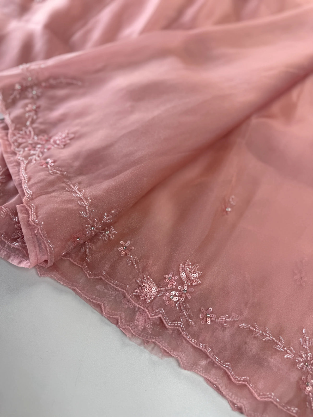Satin organza saree/ AM100