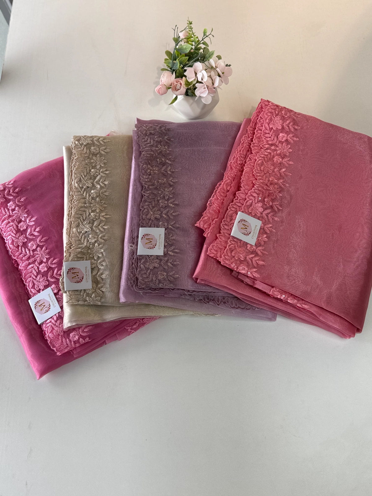 Glass Organza Saree / CW150