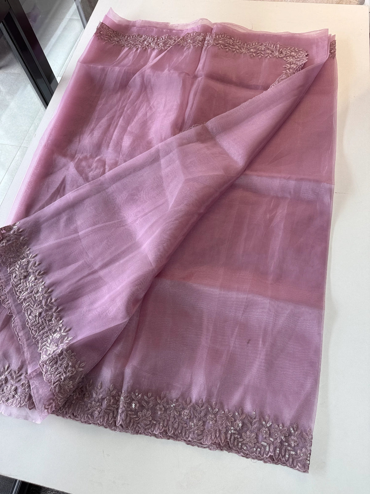 Glass Organza Saree / CW150
