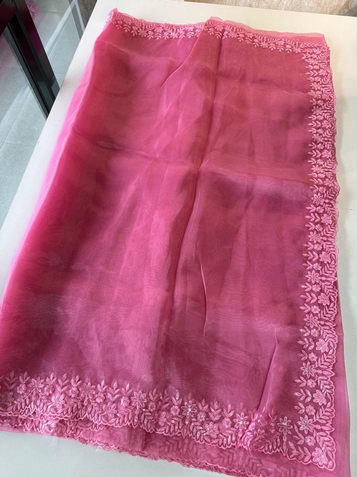 Glass Organza Saree / CW150