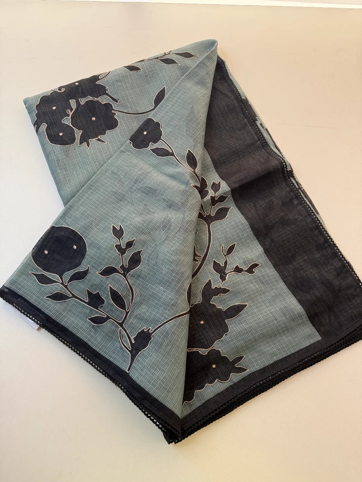 Kotta saree with appliqué/ RH298