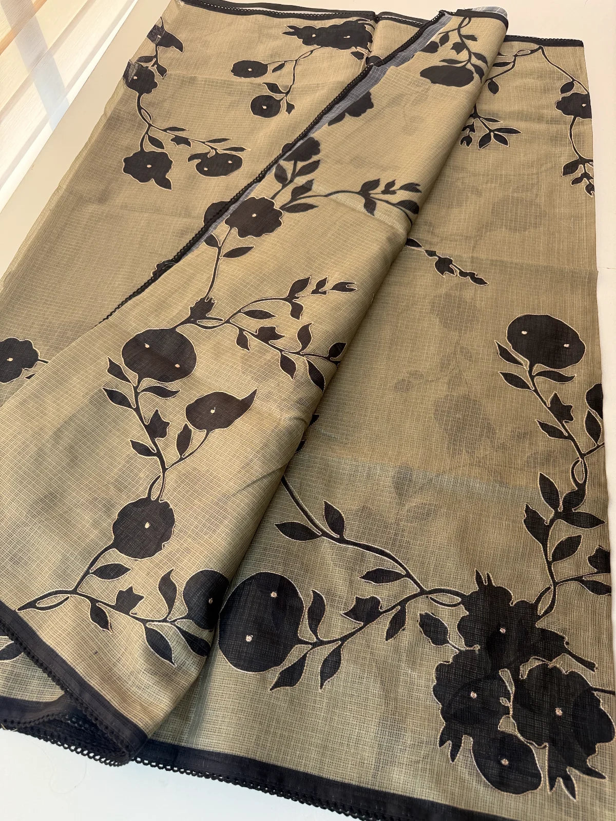 Kotta saree with appliqué/ RH298
