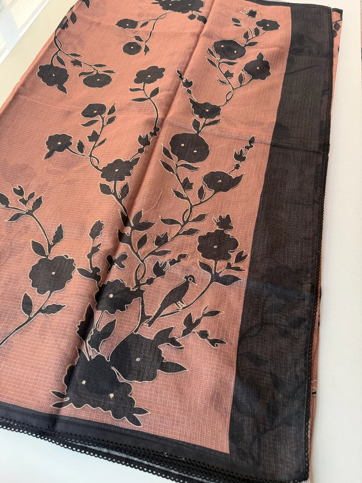 Kotta saree with appliqué/ RH298