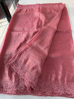 Crushed Organza Saree/ BJ3183