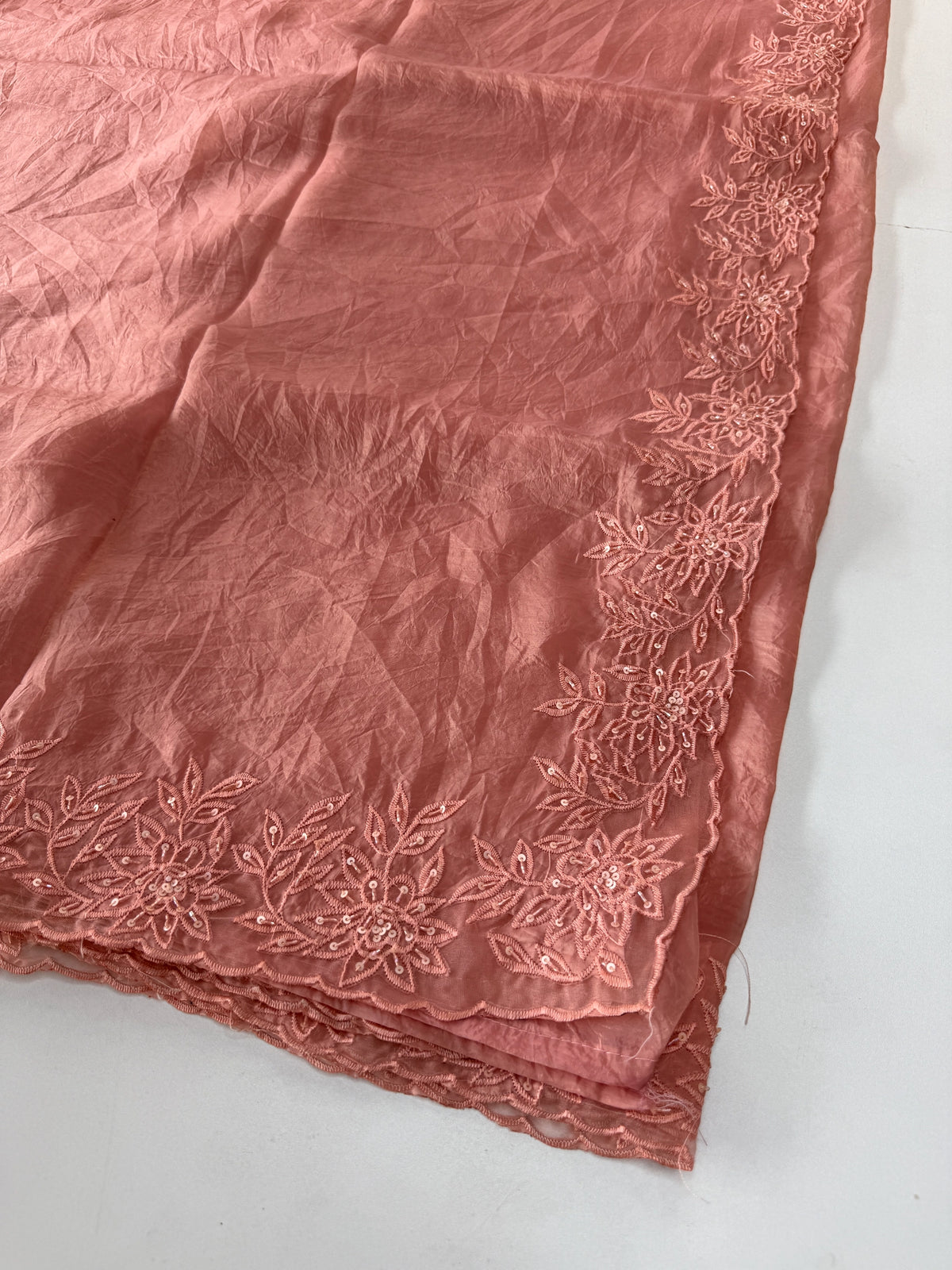 Crushed Organza Saree/ BJ3183