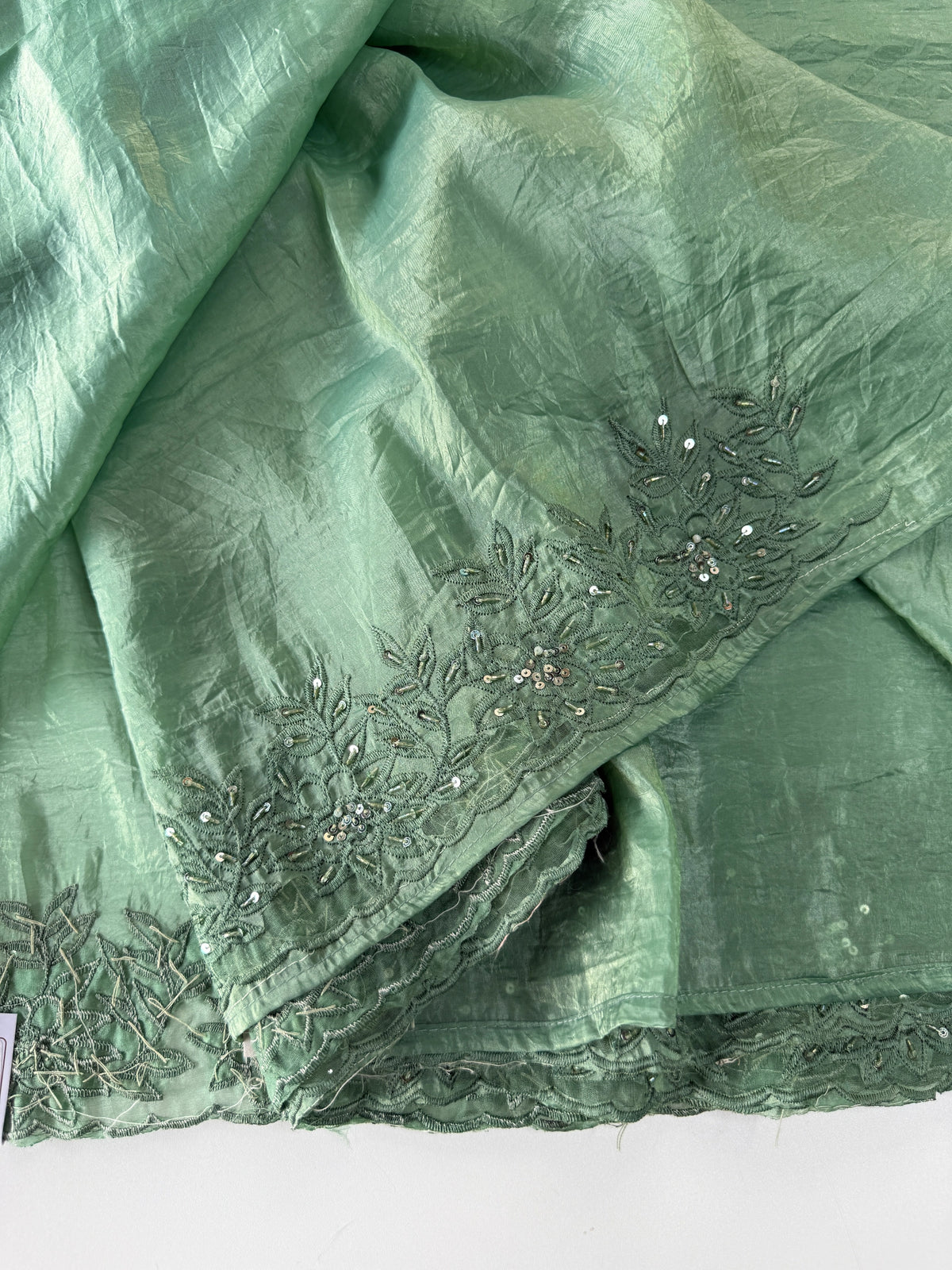 Crushed Organza Saree/ BJ3183