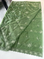 Soft organza party wear saree/ CW839