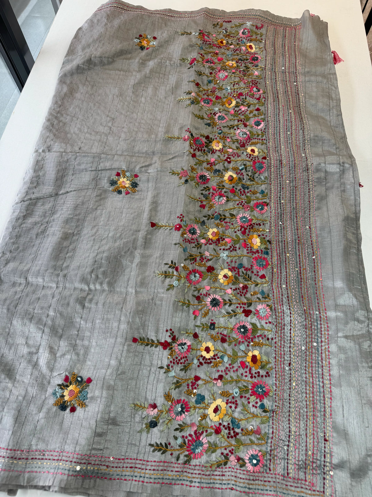 Soft Semi Tussar Saree/ DF252