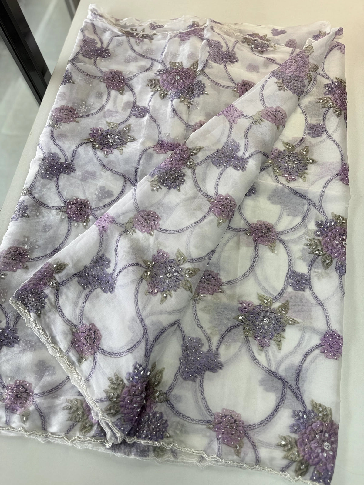 Georgette Organza Saree/ DD32
