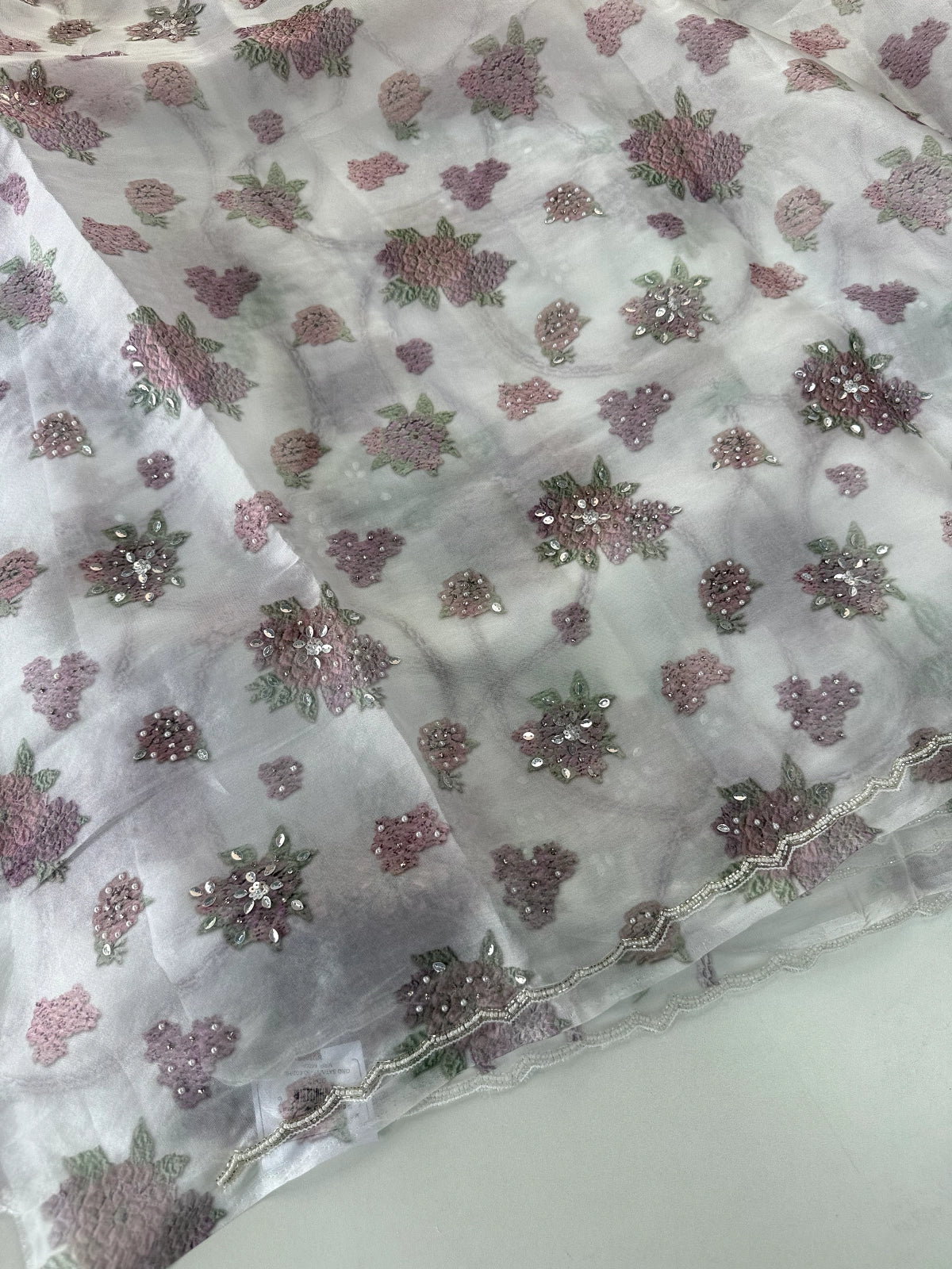 Georgette Organza Saree/ DD32