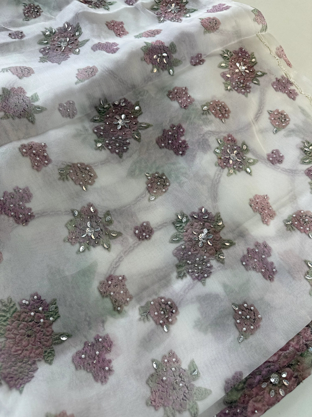 Georgette Organza Saree/ DD32