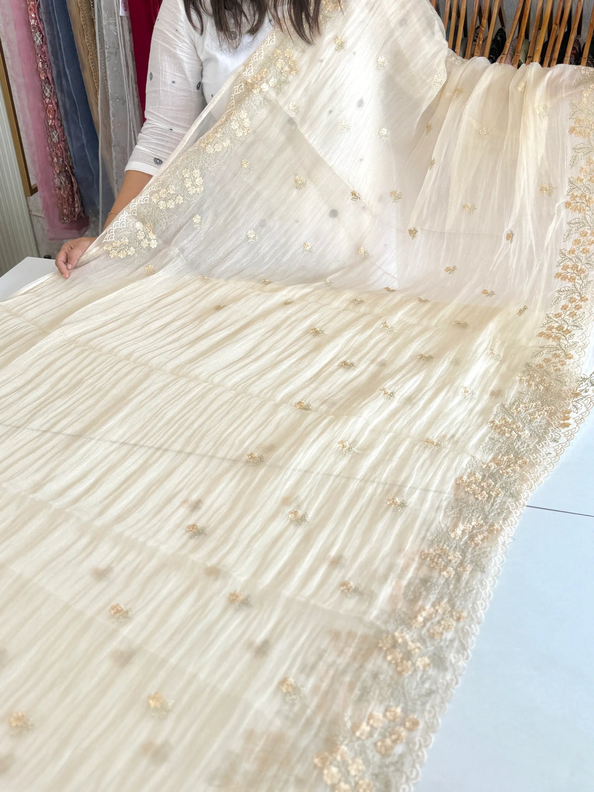 Organza blended saree/ BL924