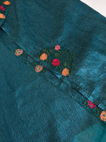 Crushed crape saree/ TU11