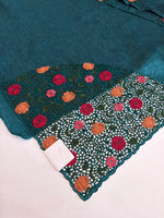 Crushed crape saree/ TU11