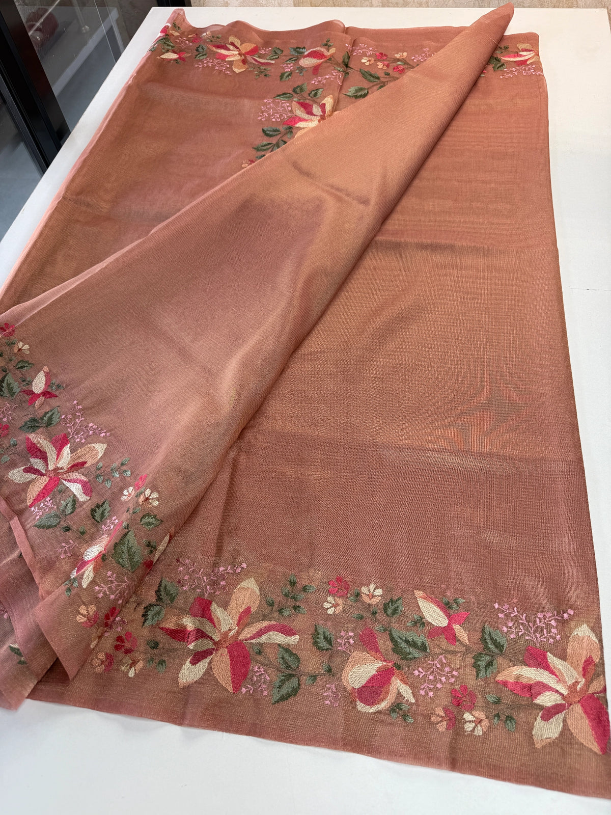 Crushed soft tissue Saree/ SR1397