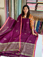 Linen jamdhani unstitched salwar set /NC281