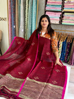 Linen jamdhani unstitched salwar set /NC281