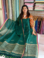 Linen jamdhani unstitched salwar set /NC281