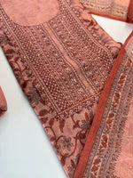 Tissue linen unstitched salwar set / C804