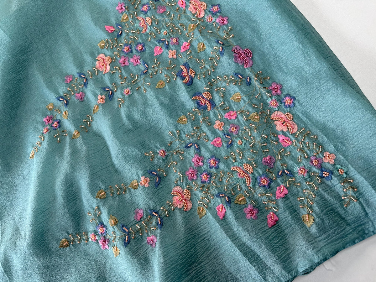 Crushed Crape Saree / 920A