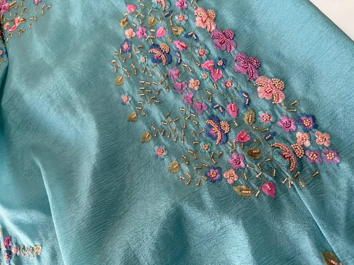 Crushed Crape Saree / 920A