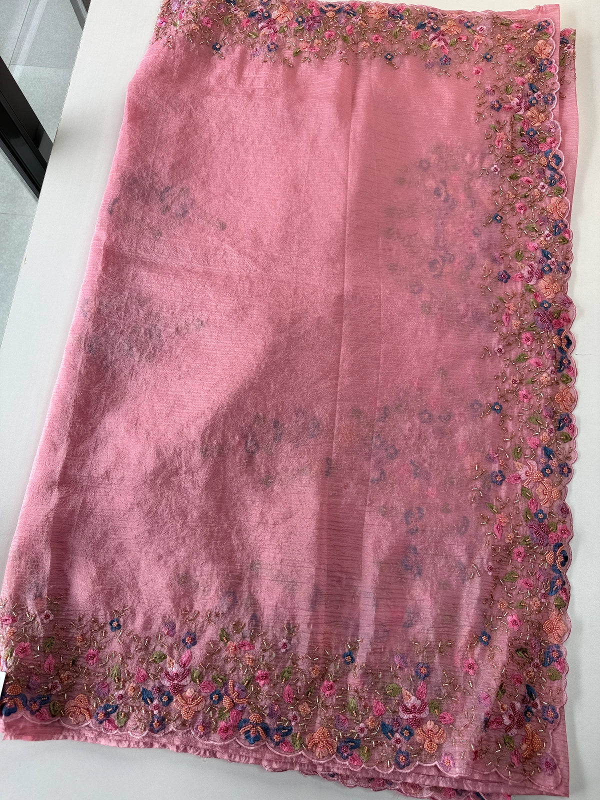 Crushed Crape Saree / 920A